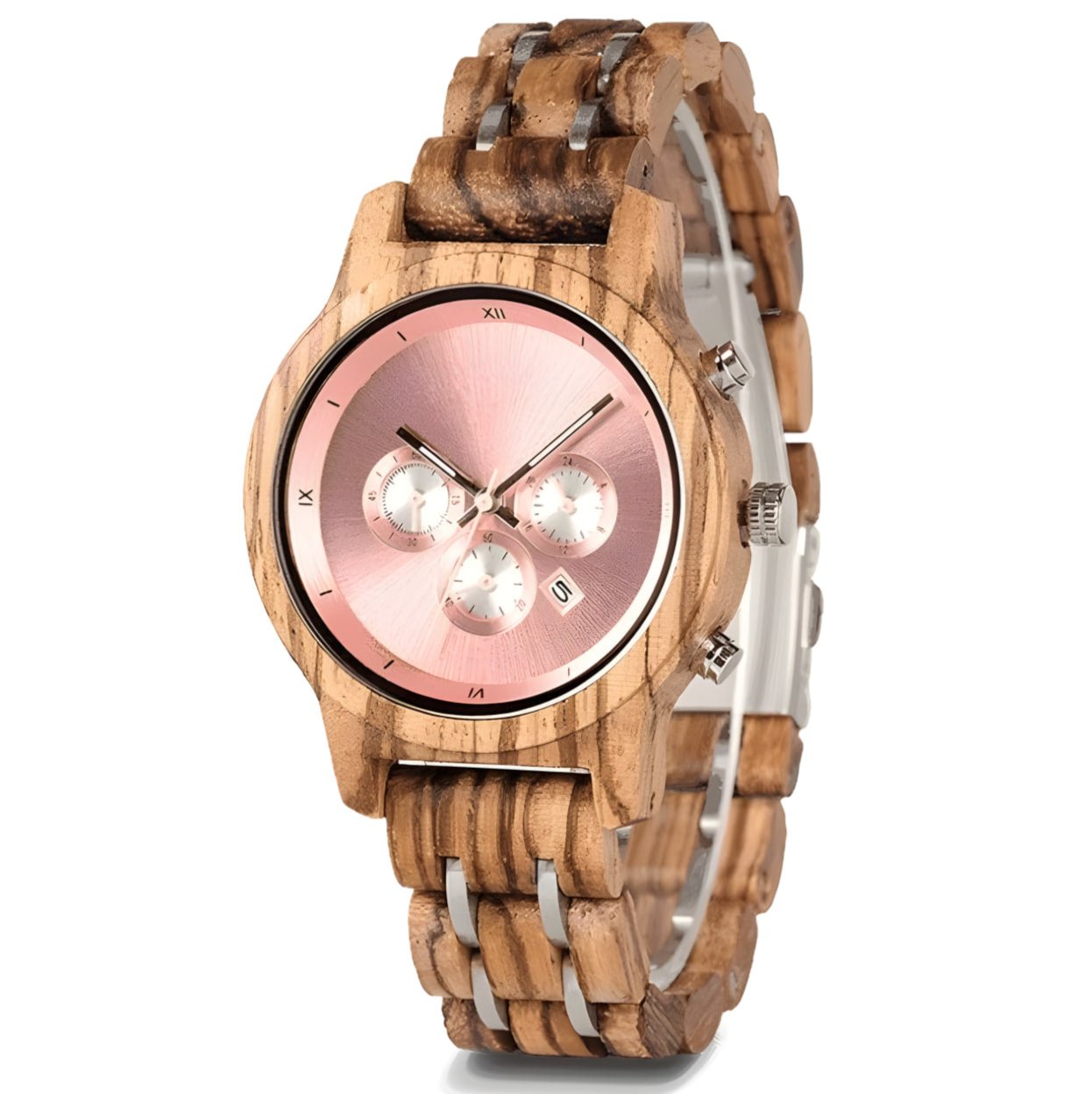 Mystic Rose Wood Watch