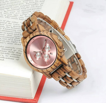 Mystic Rose Wood Watch