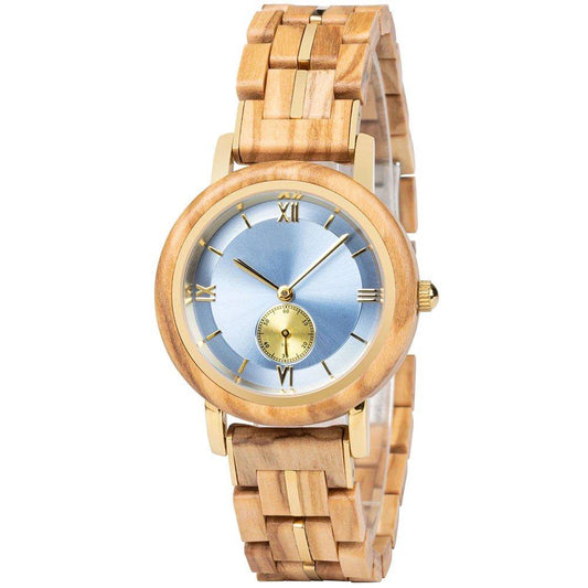 NEW Aura Sky Wood Watch