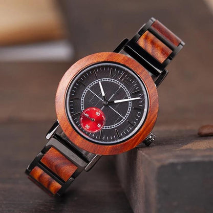 NEW Flame Duo Wood Watch