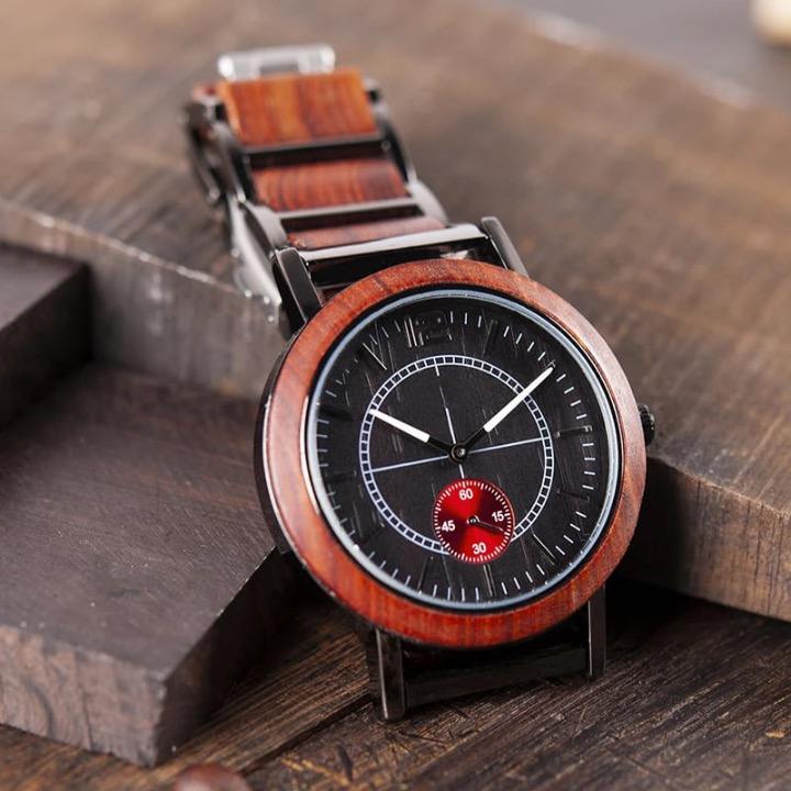 NEW Flame Duo Wood Watch