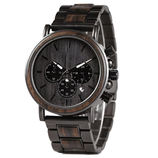 Tiger Shadow Wood Watch