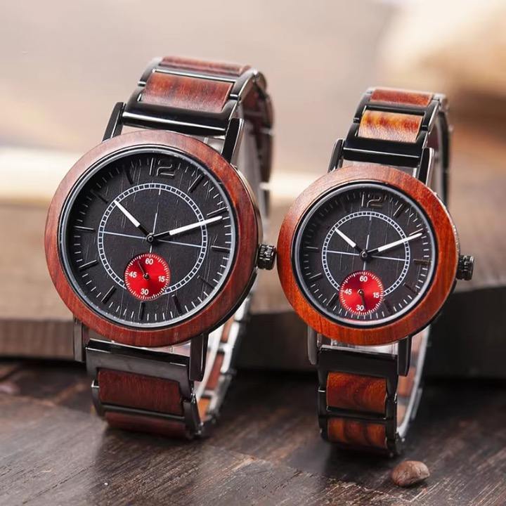 NEW Flame Duo Wood Watch