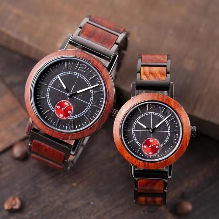 NEW Flame Duo Wood Watch