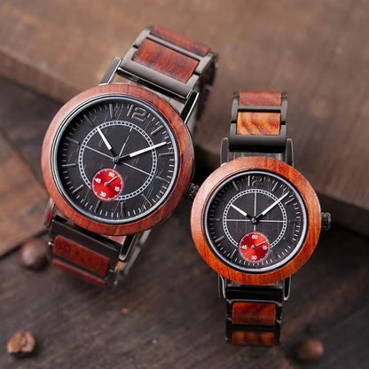 NEW Flame Duo Wood Watch