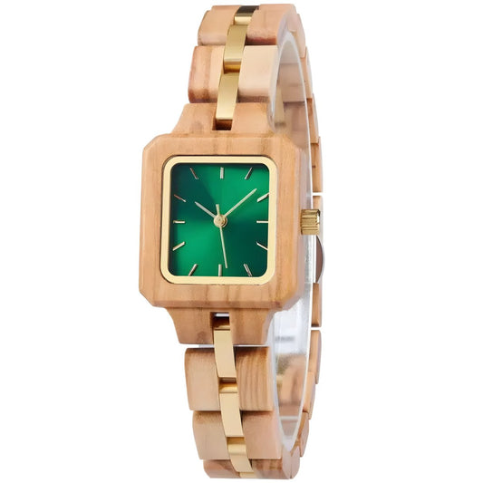 NEW Graceful Jade Wood Watch